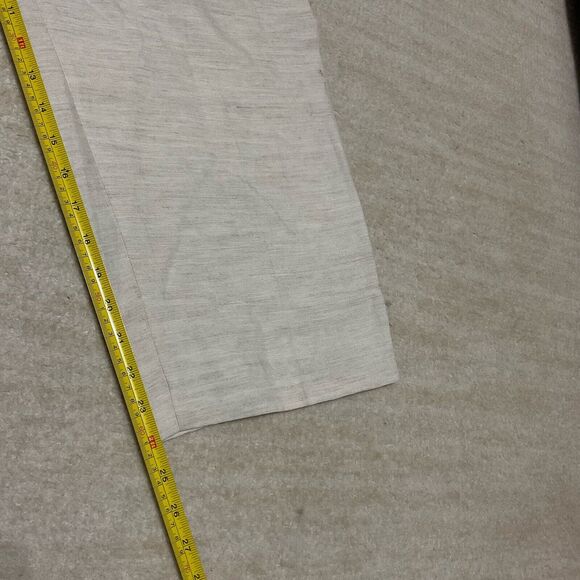 Aritzia Womens The Effortless Pant Linen Cropped Natural Ecru Size 12 $148 - Picture 9 of 12